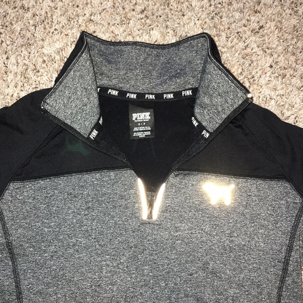 Pink Half Zip Athletic Pull Over - image 4